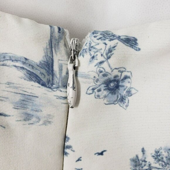 Sachin + Babi Floral Print Midi Dress in White and Blue - Picture 9 of 13